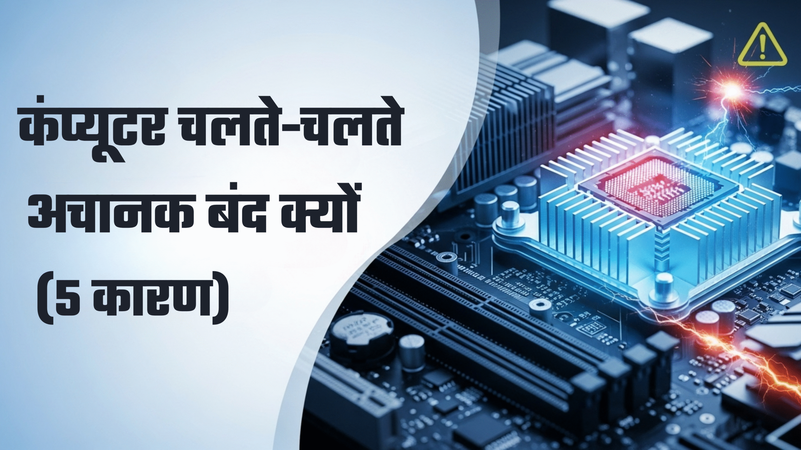 कंप्यूटर चलते-चलते अचानक बंद क्यों हो जाता है (5 कारण)