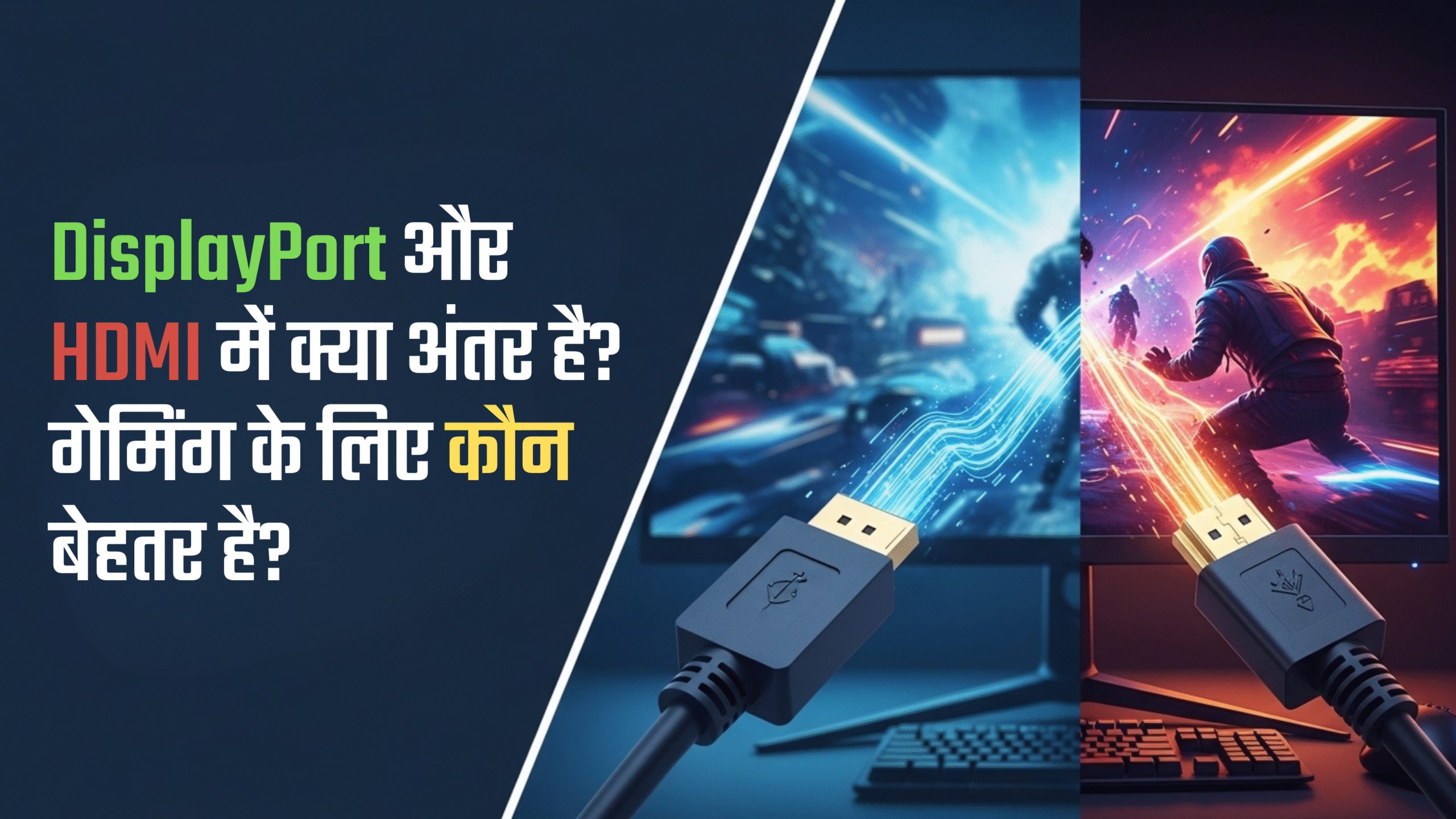 DisplayPort और HDMI में क्या अंतर है गेमिंग के लिए कौन बेहतर है
