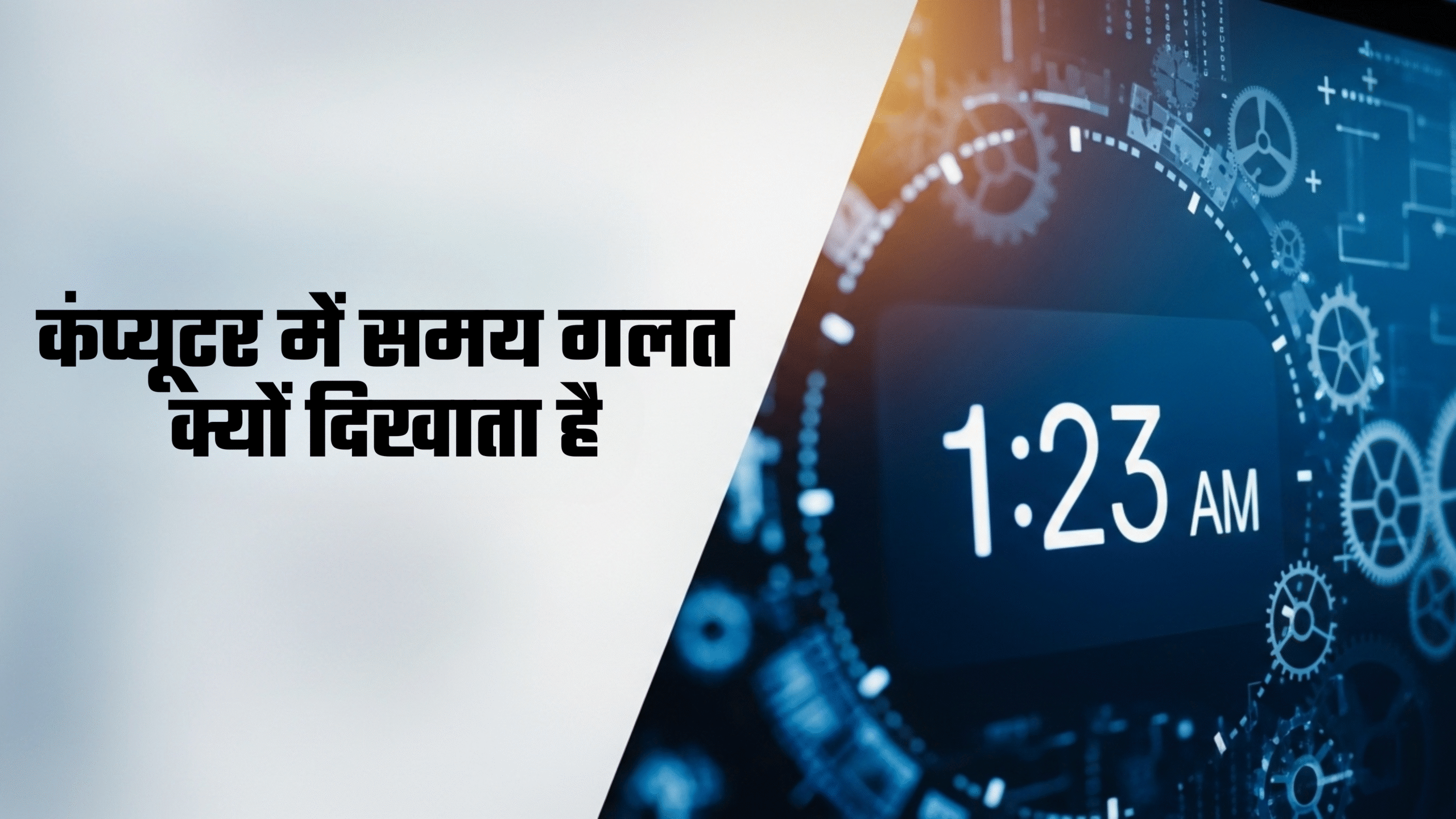 कंप्यूटर में समय गलत क्यों दिखाता है